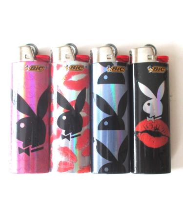 Bic Playboy Series Lighters Lot of 4
