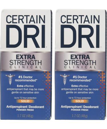 Certain Dri Antiperspirant Solid 1.7oz - 2 Pack | Control Excessive Perspiration - Buy Online on SooperMarket.com