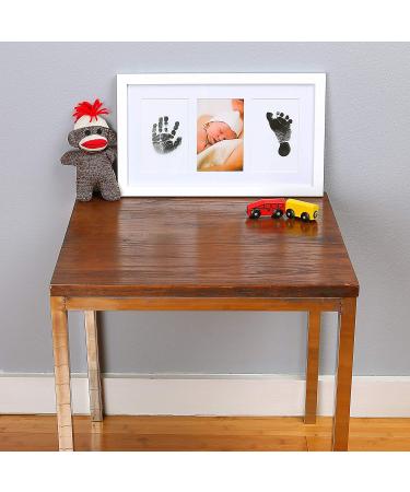 Green Pollywog Baby Handprint and Footprint Kit - Elegant White Frame | Non-Toxic Ink | Newborn & Dog Paw Print Keepsake - Buy Online on SooperMarket.com