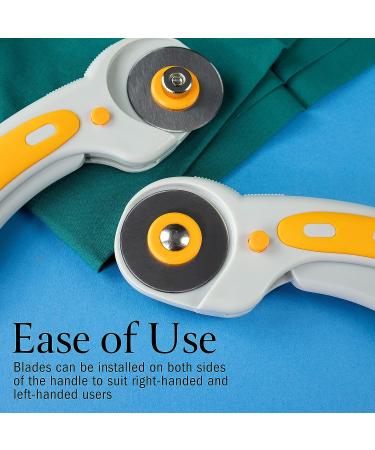 WA Portman 45mm Rotary Cutter Set with Safety Lock and 5 SKS-7 Steel Blades - Sewing Fabric Cutter Wheel Kit - Buy Online on SooperMarket.com