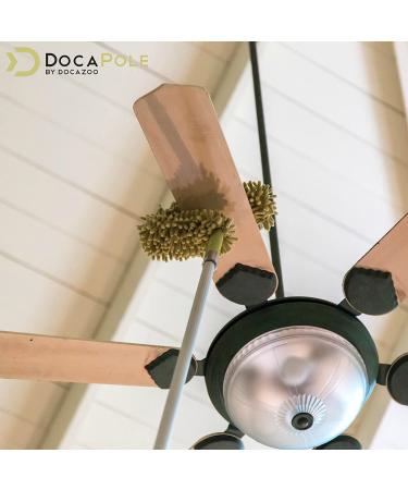 DocaPole 20-Foot Dusting Kit with 5-12 Ft Extension Pole - 4 Piece Set for High-Reach Cleaning - Includes 3 Duster Attachments for Cobwebs, Ceiling Fans, and More - Buy Online on SooperMarket.com