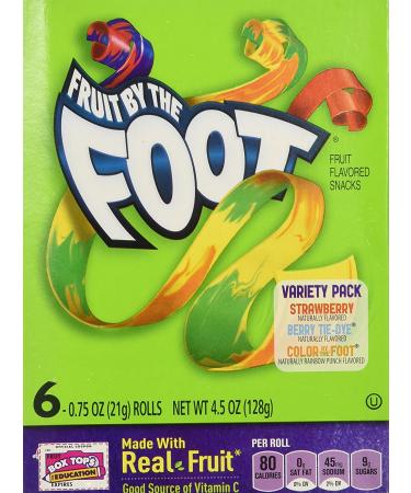 Fruit By the Foot Variety Pack - Strawberry/Berry Tie Dye - 6-Count Rolls (Pack of 2) - Buy Online on SooperMarket.com