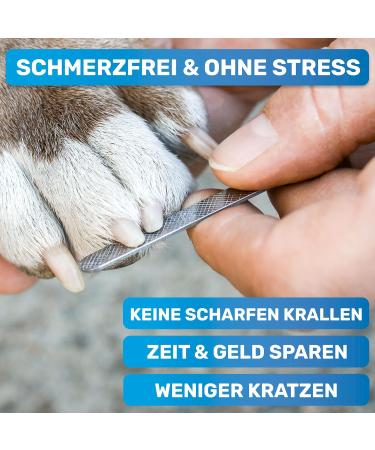 Bluepet Krallensch n Profi Claw Scissors for Dogs & Cats | Safe Nail Trimming with Spacers | Includes Nail File - Bestseller Size M-L - Buy Online on SooperMarket.com