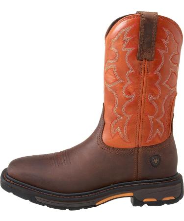 ARIAT Men's Workhog Wide Square Toe Work Boot 10 Dark Earth - Durable and Comfortable Work Boots - Buy Online on SooperMarket.com