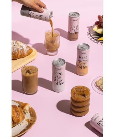 Grind Iced Coffee Oat Latte Ready-To-Drink Cold Brew Coffee 12 x 250ml Refreshing Medium Roast With A Double Shot of Espresso The Perfect Caffeine Boost Iced Oat Latte 250 ml (Pack of 12) - Buy Online on SooperMarket.com