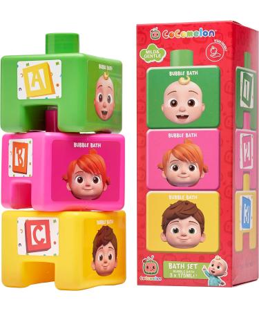 3 Pack - 175ml Educational Bubble Bath Bottles | Stackable Design - Buy Online on SooperMarket.com