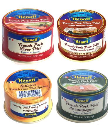 From France Henaff Mix Pates and Rillette 4 Types of Different Tastes