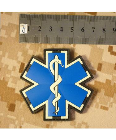 Glow-in-the-Dark EMS EMT Medic Paramedic Morale Patch | Tactical PVC 3D Fastener - Buy Online on SooperMarket.com