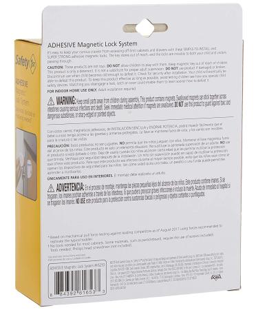 Safety 1st Adhesive Magnetic Lock System - 4 Locks and 1 Key | Childproofing Solution - Buy Online on SooperMarket.com