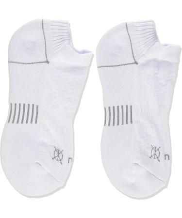 Zulu Cushioning Performance No Show Socks - Small White (3 Pair) | Men & Women - Buy Online on SooperMarket.com