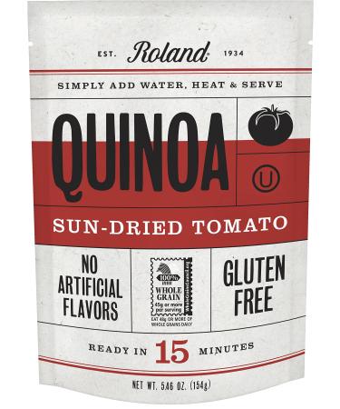 Roland Foods Sun-Dried Tomato Seasoned Quinoa, Gluten Free, Specialty Imported Food, 5.46-Ounce Pouch