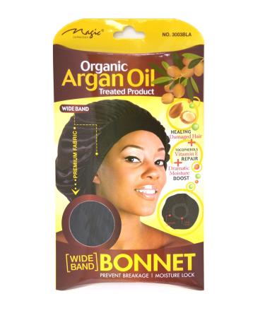 Organic Argan Oil Wide Band Bonnet By Magic Collection
