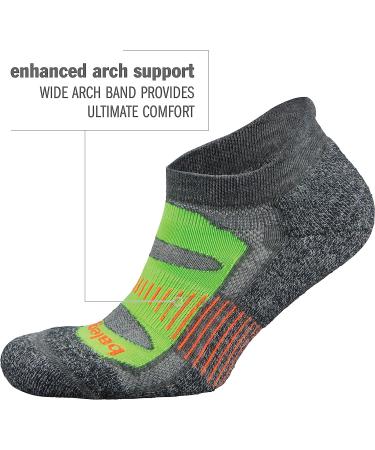 Blister Resist Performance No Show Running Socks - White/Grey (1 Pair) | Men & Women | Size Medium - Buy Online on SooperMarket.com