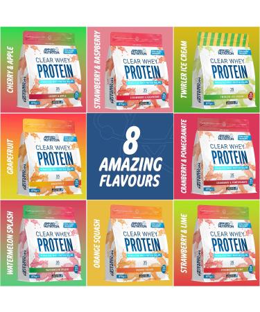 Applied Nutrition Clear Whey Protein Isolate 875g - 35 Servings (Twirler Ice Cream) | 21g Protein | White Twirler Ice Cream - Buy Online on SooperMarket.com