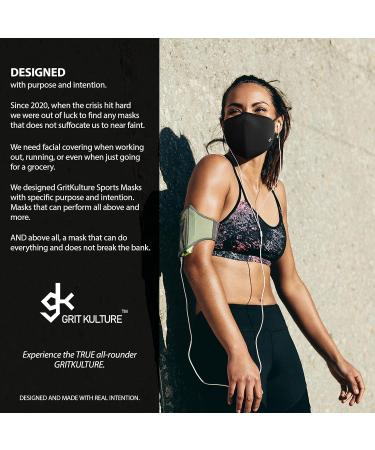 GK Sports Face Masks for Men Face Masks for Sports Black Face Masks Reusable Black Cloth Face Masks for Women Copper Infused Breathable ELEX Washable Stretchable for Running and Workout 4Pack 4 count (Pack of 1) - Buy Online on SooperMarket.com