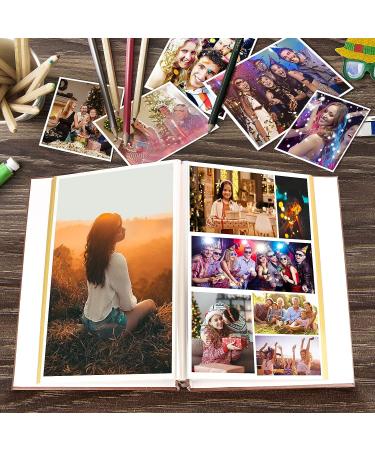 Magnetic Self-Stick Page Photo Album - Our Adventure Book Leather Cover DIY Album - Holds 3X5, 4X6, 6X8, 8X10 Photos - Blue - Buy Online on SooperMarket.com