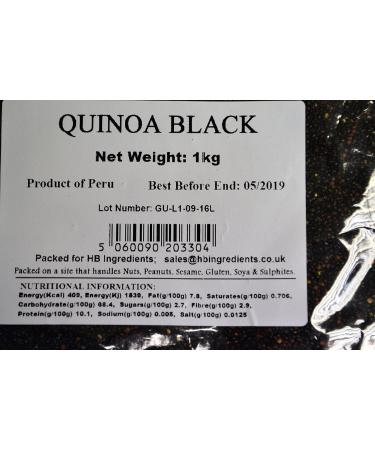 HB Ingredients - Black Quinoa 1kg - Buy Online on SooperMarket.com