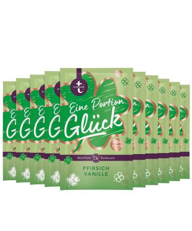 T: by Tetesept Bathroom A portion of luck - ALL FEE PUDER CRRRISTALLE with peach and vanilla - Bathing gift for the senses - 10 pack (10 x 60 g) vanilla 60 g (10 pack)