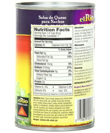 El Rio Nacho Cheese Sauce - 15 oz Can (Pack of 12) | Perfect for Dips & Nachos - Buy Online on SooperMarket.com