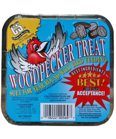 C&S Suet Treats for Wild Birds, 12 Pack Woodpecker