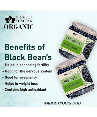 Blessfull Healing Organice Black Beans 2 lb (907 Gram) - Buy Online on SooperMarket.com
