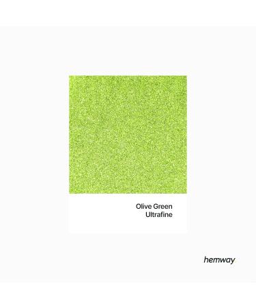Hemway Ultra-Schein-Glitter Ultrafein 1/128 - Cosmetic Safe Olivgr n Olive Green 100g | International Shipping - Buy Online on SooperMarket.com