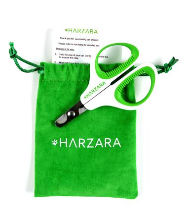 Harzara Professional Pet Nail Clippers. Best for a Cat Puppy Kitten & Small Dog. Bonus Storage Bag & Instruction Card. Great Trimmer for Grooming