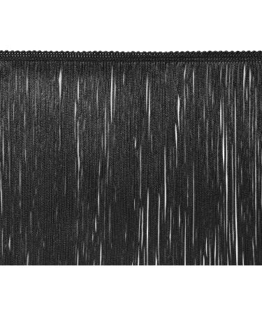 Trims by the Yard 4" Chainette Fringe Trim | Black | (5 yard cut)