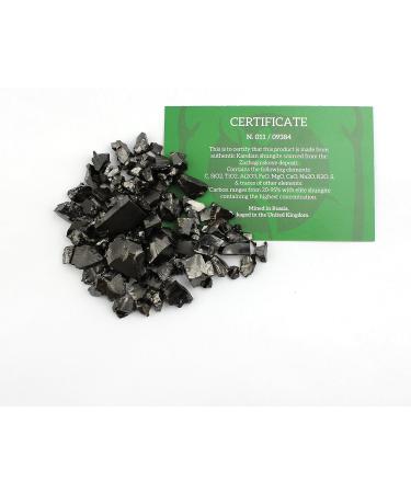 Heka Naturals Elite Shungite Water Chips 100g - Water Filter Crystals for Drinking Water - Natural Shungite Water Purification - Buy Online on SooperMarket.com