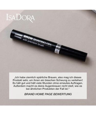Isadora Eyebrow Gel with Precision Brush | Long-Lasting Easy Fix for Defined & Full-Looking Eyebrows | Transparent Eyebrow Laminating Gel - Buy Online on SooperMarket.com