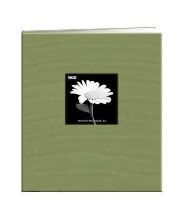 Pioneer Fabric Frame Post Bound Scrapbook 8.5X11-Sage Green 8.5x11 Sage Green