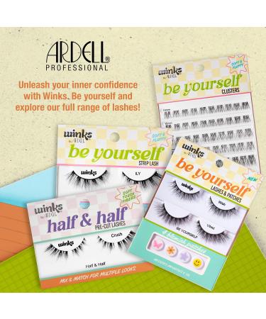 Ardell Winks Be Yourself Lashes - ILY Eye-Enhancing Black Strip Lash (1 Pair) | International Shipping Available - Buy Online on SooperMarket.com