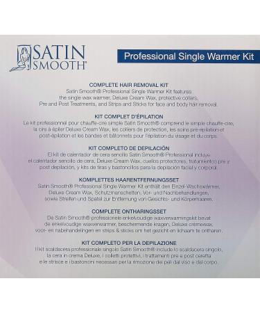 SATIN SMOOTH Professional Single Wax Warmer Kit - 48 Piece Set | Best Waxing Solution - Buy Online on SooperMarket.com