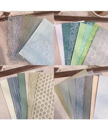 30Pcs A5 Handmade Scrapbook Paper Set - Snow Dot Mesh Fabric Mix for Art Journaling & Card Making - Buy Online on SooperMarket.com