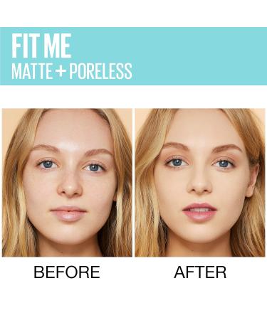 Maybelline Fit Me Matte + Poreless Liquid Foundation Makeup 112 Natural Ivory 1 Fl Oz x 2 - Pack of 2 | Oil-Free Formula - Buy Online on SooperMarket.com