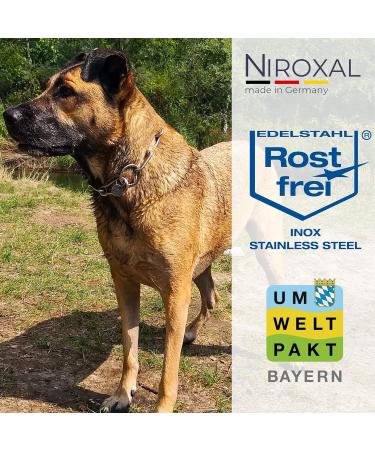 Rust-free combination chain for dogs the original with pull stop stainless steel dog chain collar long link 4 mm thick length 59 cm dog necklace with pull limiter Gesamtl nge: 59 cm Thickness: 4 mm - Buy Online on SooperMarket.com