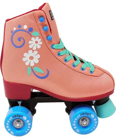 Lenexa uGOgrl Roller Skates - Kids and Womens Coral Roller Skates (Size Men 4 / Women 6) - Buy Online on SooperMarket.com