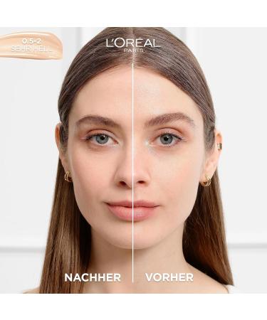 L'Or al Paris Tinted Serum with Hyaluronic Acid | Nourishing Liquid Foundation | Perfect Match No. 0.5-2 Very Light | 30 ml - Buy Online on SooperMarket.com