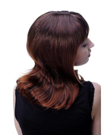 WIG ME UP 3018-2T130 Shoulder Length Brunette Wig with Reddish Highlights | International Shipping Available - Buy Online on SooperMarket.com