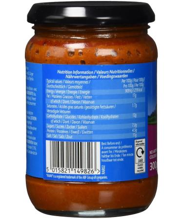 Rajah Tikka Curry Paste - Sharp Spice Paste for Meat Fish & Vegetables - 3 Pack (3 x 300g) - Authentic English Tikka Flavor - Buy Online on SooperMarket.com