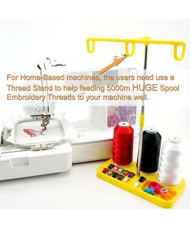 New brothreads Polyester Embroidery Machine Thread - 32 Color Pack - 5000M Spools - for All Embroidery Machines - Includes 1 Black and 1 White - Buy Online on SooperMarket.com