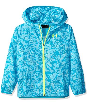 Under Armour Girls Sack Pack Full Zip Jacket Large Venetian Blue (448)/High-vis Yellow