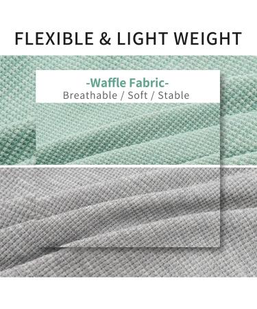KYEESE 2Pack Small Dog Shirts | Soft Stretchy Waffle Fabric | Lightweight & Breathable Cat Shirt | Sleeveless Dog Vest | Green+Grey | S-Chest(14) - 2Pack - Buy Online on SooperMarket.com