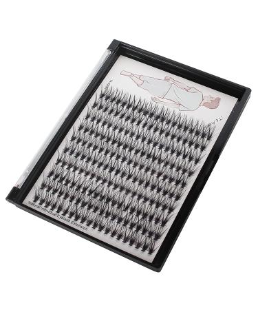 Dedila 8-20mm Handmade Natural Black Individual False Eyelashes - 200Pcs, 20Roots, Fluffy Cross Makeup Cluster, 0.07mm D Curl Eye Lashes Extensions - 14mm - Buy Online on SooperMarket.com
