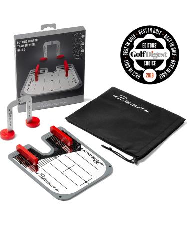PuttOut Putting Mirror Trainer & Alignment Gate - Red/Gray - Buy Online on SooperMarket.com