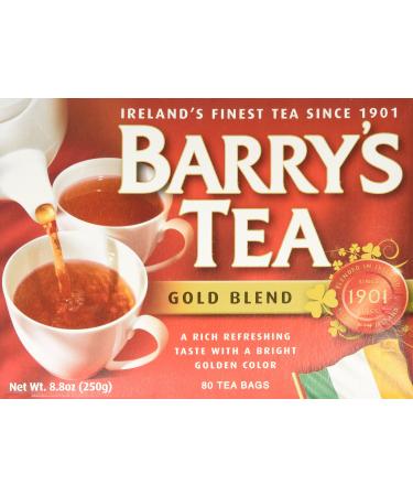 Barry's Tea, Gold Blend, 80 Tea Bags (Pack of 4) 80 Count (Pack of 4)