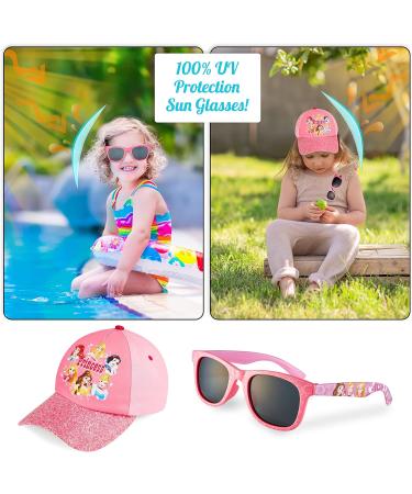 Shop Disney Baseball Cap Sunglasses & Sun Hat Set for Girls - Princess Style Perfect for Ages 3+ - Buy Online on SooperMarket.com