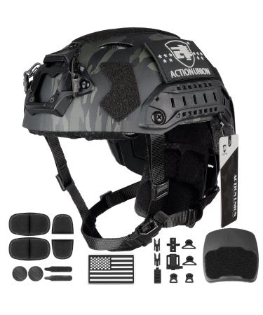 ACTIONUNION Airsoft Fast Helmet Set SF Type Tactical Paintball Helmet BCP