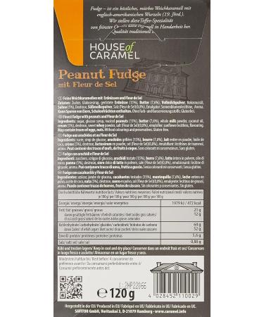 Buy House of Caramel Peanut Fudge with Fleur de Sel - 120g International Shipping Available - Buy Online on SooperMarket.com