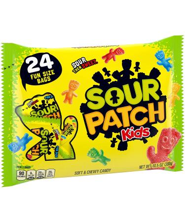 SOUR PATCH KIDS Soft & Chewy Candy Halloween - 24 Count (Pack of 6) Mixed-Fruit Assorted Flavors - Buy Online on SooperMarket.com